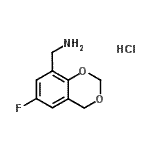 CAS#: 859833-12-8， 1-(6-Fluoro-4H-1,3-benzodioxin-8-yl)methanamine hydrochloride (1:1)