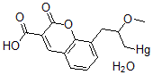 CAS 登录号：86-36-2， [3-(3-羧基-2-氧代苯并吡喃-8-基)-2-甲氧基丙基]汞水合物