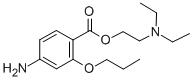 structure of CAS# 86-43-1, Propoxycaine;2-Diethylaminoethyl 4-Amino-2-Propoxy-Benzoate;4-Amino-2-Propoxybenzoic Acid 2-Diethylaminoethyl Ester;4-Amino-2-Propoxy-Benzoic Acid 2-Diethylaminoethyl Ester