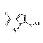 CAS#: 86187-04-4， 1-Methyl-5-(methylsulfanyl)-1H-pyrrole-2-carbonyl chloride