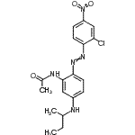 CAS#: 86190-47-8， N-{5-(sec-Butylamino)-2-[(2-chloro-4-nitrophenyl)diazenyl]phenyl}acetamide