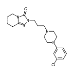 CAS#: 86227-20-5， 2-{3-[4-(3-Chlorophenyl)-1-piperazinyl]propyl}-5,6,7,8-tetrahydro[1,2,4]triazolo[4,3-a]pyridin-3(2H)-one