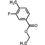 结构式 CAS# 86239-00-1, 乙基3-氟-4-甲基苯甲酸酯