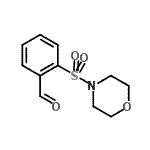 structure of CAS# 862500-24-1, 2-(4-Morpholinylsulfonyl)benzaldehyde;2-(morpholin-4-ylsulfonyl)benzaldehyde;2-(Morpholin-4-ylsulphonyl)benzaldehyde;2-(Morpholin-4-ylsulphonyl)benzaldehyde 97%