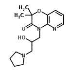 CAS#: 86267-20-1， 4-[2-Hydroxy-3-(1-pyrrolidinyl)propyl]-2,2-dimethyl-2H-pyrido[3,2-b][1,4]oxazin-3(4H)-one