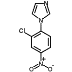 structure of CAS# 862776-43-0, 1-(2-Chloro-4-nitrophenyl)-1H-imidazole;(2-chloro-4-nitrophenyl)imidazole;1-(2-chloro-4-nitrophenyl)-1H-imidazole;1H-IMIDAZOLE,1-(2-CHLORO-4-NITROPHENYL)-