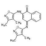 CAS#: 86298-26-2， (4E)-2-[(3,4-Dimethyl-1,2-oxazol-5-yl)amino]-4-[(3,4-dimethyl-1,2-oxazol-5-yl)imino]-1(4H)-naphthalenone