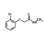 structure of CAS# 863411-69-2, 2-(2-Bromophenoxy)-N-methylacetamide;2-(2-Bromophenoxy)-N-methylacetamide;ACETAMIDE,2-(2-BROMOPHENOXY)-N-METHYL-;MFCD07310009