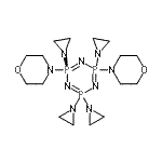 CAS#: 86384-20-5， 2,2,4,6-Tetrakis(1-aziridinyl)-4,6-di(4-morpholinyl)-1,3,5,2lambda<sup>5</sup>,4lambda<sup>5</sup>,6lambda<sup>5</sup>-triazatriphosphinine
