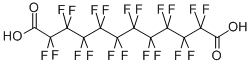 structure of CAS# 865-85-0, Perfluoro-1,10-Decanedicarboxylic Acid;PERFLUORO-1,10-DECANEDICARBOXYLIC ACID 95%;Perfluoro-1,10-Decanedicarboxylicacid96%;PERFLUORO-1,10-DECANEDICARBOXYLIC ACID