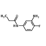 structure of CAS# 866023-55-4, N-(3-Amino-4-fluorophenyl)propanamide;MFCD09047508;N-(3-amino-4-fluorophenyl)propionamide