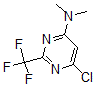 structure of CAS# 866648-53-5, 6-Chloro-N,N-Dimethyl-2-(Trifluoromethyl)-4-Pyrimidinamine;4-PYRIMIDINAMINE, 6-CHLORO-N,N-DIMETHYL-2-(TRIFLUOROMETHYL)-;(6-CHLORO-2-TRIFLUOROMETHYLPYRIMIDIN-4-YL)DIMETHYL-AMINE