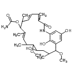 CAS#: 86683-20-7， 14,20,22-Trihydroxy-13,17-dimethoxy-4,8,10,12,16-pentamethyl-3-oxo-2-azabicyclo[16.3.1]docosa-1(22),4,6,10,18,20-hexaen-9-yl carbamate