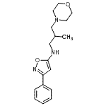 CAS#: 86684-22-2， N-[2-Methyl-3-(4-morpholinyl)propyl]-3-phenyl-1,2-oxazol-5-amine