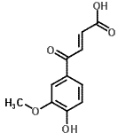 CAS#: 86690-98-4， (2E)-4-(4-Hydroxy-3-methoxyphenyl)-4-oxo-2-butenoic acid