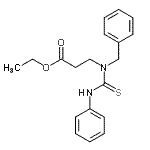 CAS#: 86727-07-3， Ethyl N-benzyl-N-(phenylcarbamothioyl)-beta-alaninate