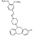 CAS#: 86758-93-2， (E)-N-[4-(2-Chloro-10,11-dihydrodibenzo[b,f]thiepin-10-yl)-1-piperazinyl]-1-(3,4-dimethoxyphenyl)methanimine