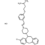 CAS#: 86759-08-2， 2-{3-[(E)-{[4-(8-Chloro-10,11-dihydrodibenzo[b,f]thiepin-10-yl)-1-piperazinyl]imino}methyl]phenoxy}-N,N-dimethylethanamine hydrochloride (1:1)