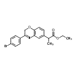 CAS#: 86818-24-8， Ethyl 2-[3-(4-bromophenyl)-2H-1,4-benzoxazin-6-yl]propanoate
