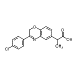 CAS#: 86818-29-3， 2-[3-(4-Chlorophenyl)-2H-1,4-benzoxazin-6-yl]propanoic acid