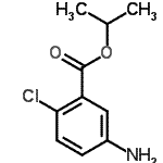 structure of CAS# 86819-50-3, Isopropyl 5-amino-2-chlorobenzoate;isopropyl 5-amino-2-chlorobenzoate;MFCD05133182;PROPAN-2-YL 5-AMINO-2-CHLOROBENZOATE