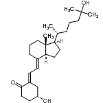 CAS#: 86852-07-5， (1R,5E,7E,17beta)-1-Hydroxy-17-[(2R)-6-hydroxy-6-methyl-2-heptanyl]-9,10-secoestra-5,7-dien-4-one