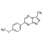 CAS#: 86870-06-6， 7-(4-Methoxyphenyl)-3-methyl[1,2,4]triazolo[4,3-b][1,2,4]triazine