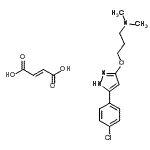 CAS#: 86871-43-4， 3-{[5-(4-Chlorophenyl)-1H-pyrazol-3-yl]oxy}-N,N-dimethyl-1-propanamine (2E)-2-butenedioate (1:1)