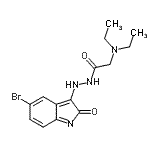 CAS#: 86873-11-2， N'-(5-Bromo-2-oxo-2H-indol-3-yl)-2-(diethylamino)acetohydrazide
