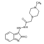 CAS#: 86873-22-5， 2-(4-Methyl-1-piperazinyl)-N'-(2-oxo-2H-indol-3-yl)acetohydrazide