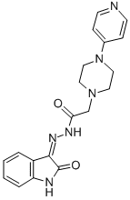 CAS#: 86889-04-5， (Z)-4-(4-Pyridinyl)-1-PiperazineAcetic Acid (1,2-Dihydro-2-Oxo-3H-Indol-3-Ylidene)Hydrazide