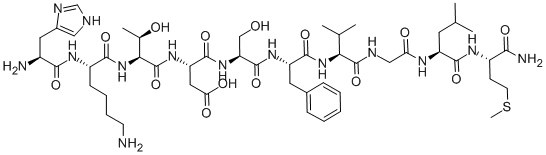 structure of CAS# 86933-74-6, Neurokinin A;Neurokinin A [NKA];NEUROKININ ALPHA;ALPHA-NEUROKININ