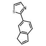 CAS#: 869725-79-1， 2-(1H-Inden-6-yl)-1,3-thiazole