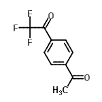 结构式 CAS# 86988-49-0, 1-(4-乙酰基苯基)-2,2,2-三氟乙烷酮