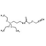 structure of CAS# 870987-68-1, Triethoxy(3-{[(2-propyn-1-ylperoxy)carbonyl]amino}propyl)silane;O-(PROPARGYLOXY)-N-(TRIETHOXYSILYLPROPYL)CARBAMATE;Silane, t<wbr>riethoxy[<wbr>3-[[(2-pr<wbr>opyn-1-yl<wbr>dioxy)car<wbr>bonyl]ami<wbr>no]propyl<wbr>]-;Triethoxy<wbr>(3-{[(2-p<wbr>ropin-1-y<wbr>lperoxy)c<wbr>arbonyl]a<wbr>mino}prop<wbr>yl)silan