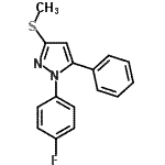 CAS#: 871110-20-2， 1-(4-Fluorophenyl)-3-(methylsulfanyl)-5-phenyl-1H-pyrazole