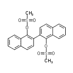 结构式 CAS# 871231-47-9, 2,2'-联萘-1,1'-二基二甲烷磺酸酯