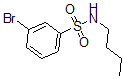 结构式 CAS# 871269-09-9, 3-溴-N-丁基-苯磺酰胺