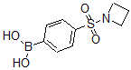 structure of CAS# 871329-68-9, B-[4-(1-Azetidinylsulfonyl)Phenyl]-Boronic Acid;4-(1-Azetidinylsulfonyl)Benzeneboronic Acid, 96%;4-(AZETIDIN-1-YLSULFONYL)PHENYLBORONIC ACID;1-(4-BORONOPHENYLSULFONYL)AZETIDINE