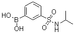 structure of CAS# 871329-77-0, [3-(Isopropylsulfamoyl)phenyl]boronic acid;N-Isopropyl 3-boronobenzenesulfonamid;n-isopropyl 3-boronobenzenesulfonamide;N-Isopropyl3-boronobenzenesulfonamide