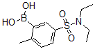 结构式 CAS# 871329-80-5, B-[5-[(二乙基氨基)磺酰基]-2-甲基苯基]-硼酸