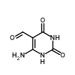 structure of CAS# 87166-64-1, 6-Amino-2,4-dioxo-1,2,3,4-tetrahydro-5-pyrimidinecarbaldehyde;4-amino-2,6-dioxo-1,3-dihydropyrimidine-5-carbaldehyde;6-Amino-2<wbr>,4-dioxo-<wbr>1,2,3,4-t<wbr>etrahydro<wbr>-pyrimidi<wbr>ne-5-carb<wbr>aldehyde;MFCD20502502
