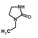 结构式 CAS# 872-69-5, 1-乙基-2-咪唑烷酮