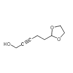 CAS#: 87226-66-2， 5-(1,3-Dioxolan-2-yl)-2-pentyn-1-ol