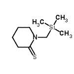 CAS#: 87281-40-1， 1-[(Trimethylsilyl)methyl]-2-piperidinethione