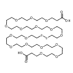 structure of CAS# 873013-93-5, 3-[2-[2-[2-[2-[2-[2-[2-[2-[2-[2-[2-[2-[2-[2-[2-[2-(2-carboxyethyloxy)ethoxy]ethoxy]ethoxy]ethoxy]ethoxy]ethoxy]ethoxy]ethyldisulfanyl]ethoxy]ethoxy]ethoxy]ethoxy]ethoxy]ethoxy]ethoxy]ethoxy]propanoic acid;4,7,10,13<wbr>,16,19,22<wbr>,25,32,35<wbr>,38,41,44<wbr>,47,50,53<wbr>-HEXADECA<wbr>OXA-28,29<wbr>-DITHIAHE<wbr>XAPENTACO<wbr>NTANEDIOI<wbr>CACID;HOOC-PEG -SS-PEG -COOH