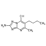 CAS#: 873408-42-5， 2-Amino-6-butyl-5-methyl[1,2,4]triazolo[1,5-a]pyrimidin-7-ol