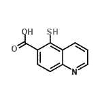 CAS#: 873970-05-9， 5-Sulfanyl-6-quinolinecarboxylic acid