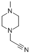 structure of CAS# 874-77-1, 1-(4-Methylpiperazine)Acetonitrile;1-(4-METHYLPIPERAZINE)ACETONITRILE;4-METHYL-1-PIPERAZINEACETONITRILE