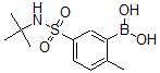 结构式 CAS# 874219-47-3, B-[5-[[叔丁基氨基]磺酰基]-2-甲基苯基]-硼酸